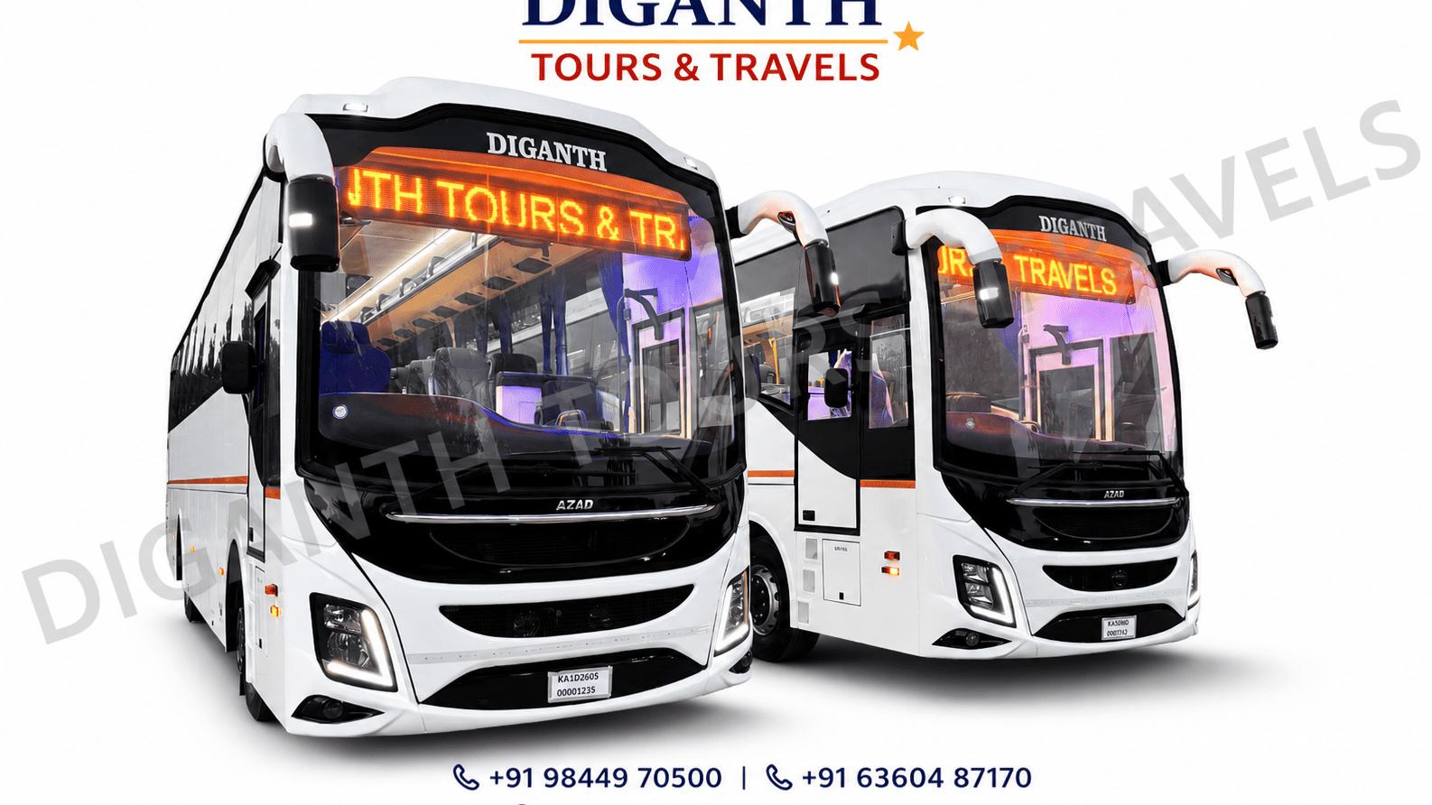 45 Seater Luxury AC Coach 2x2